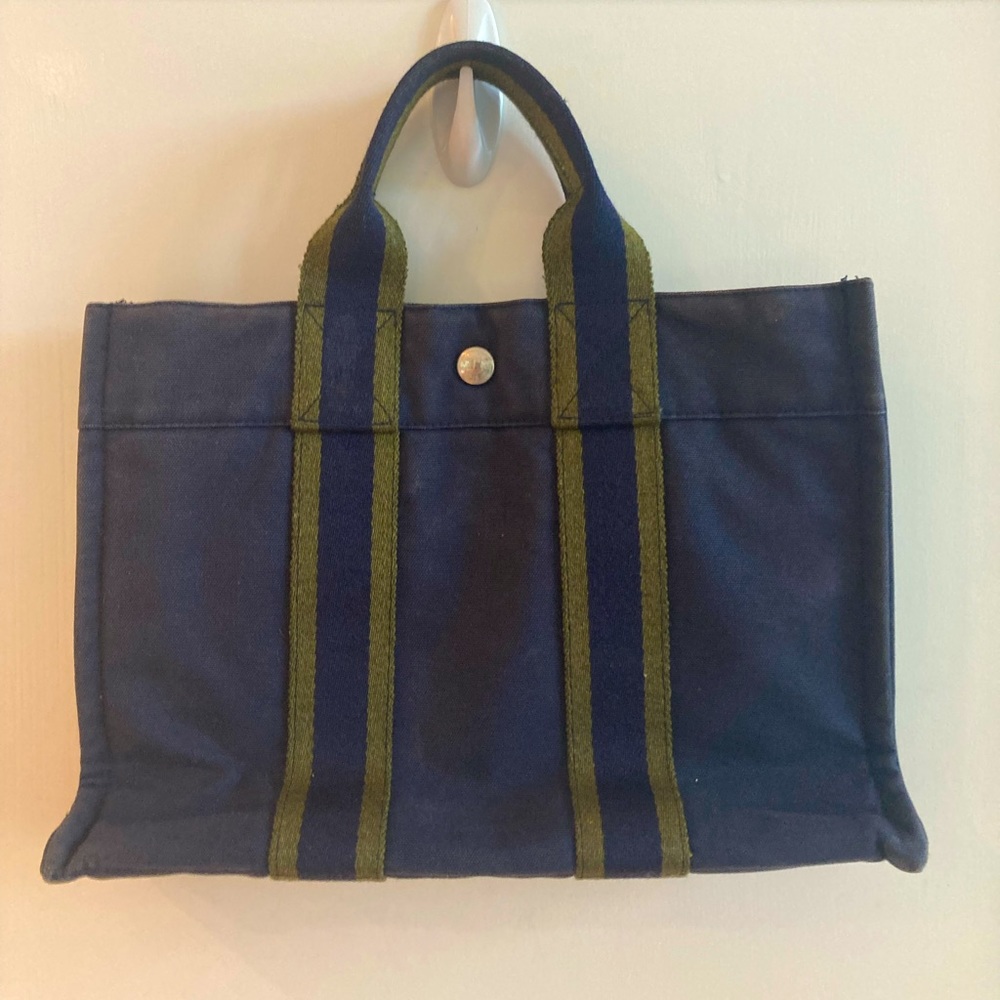Hermes Canvas Tote Bag